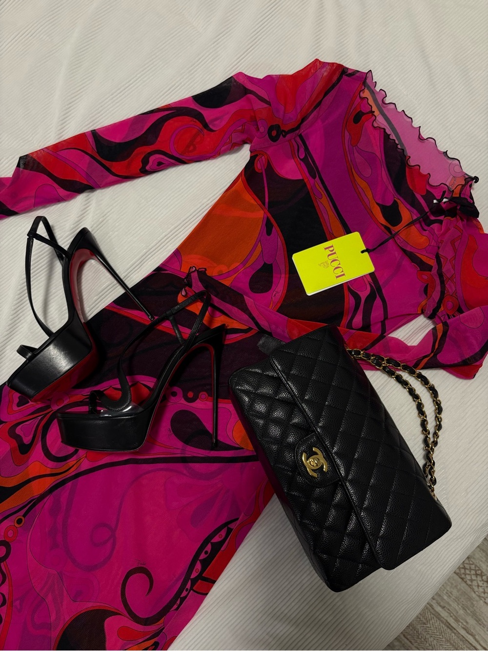 Pucci Orchidee Printed Tulle Dress - Picture 4 of 4
